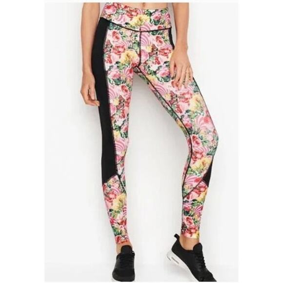 Victorias Secret X Mary‎ Katrantzou Total Knockout Tight Small Floral Leggings - Picture 1 of 7
